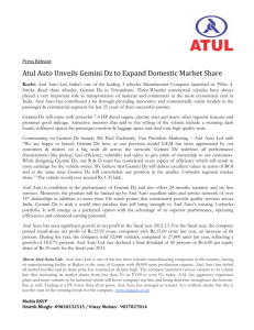 Press Release Atul Auto