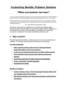 coteaching general guidelines