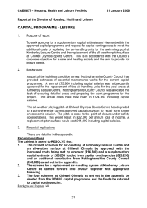 Report of the Director of Housing, Health and Leisure