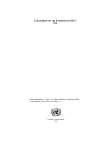 Convention on the Continental Shelf - United Nations