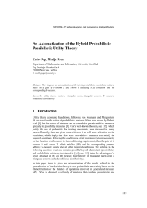 3 Axioms for a Hybrid Probabilistic