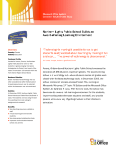 Northern Lights Public School Builds an Award