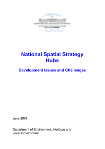 National Spatial Strategy Hubs - Development Issues and Challenges
