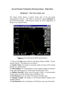 Kernel Density Estimation Demonstrations