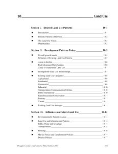 Demographics and Land Use