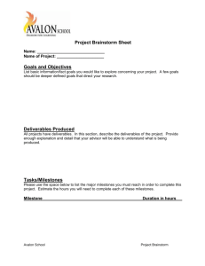 Project Brainstorm Sheet