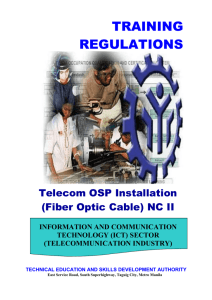 telecom osp installation (fiber optic cable)