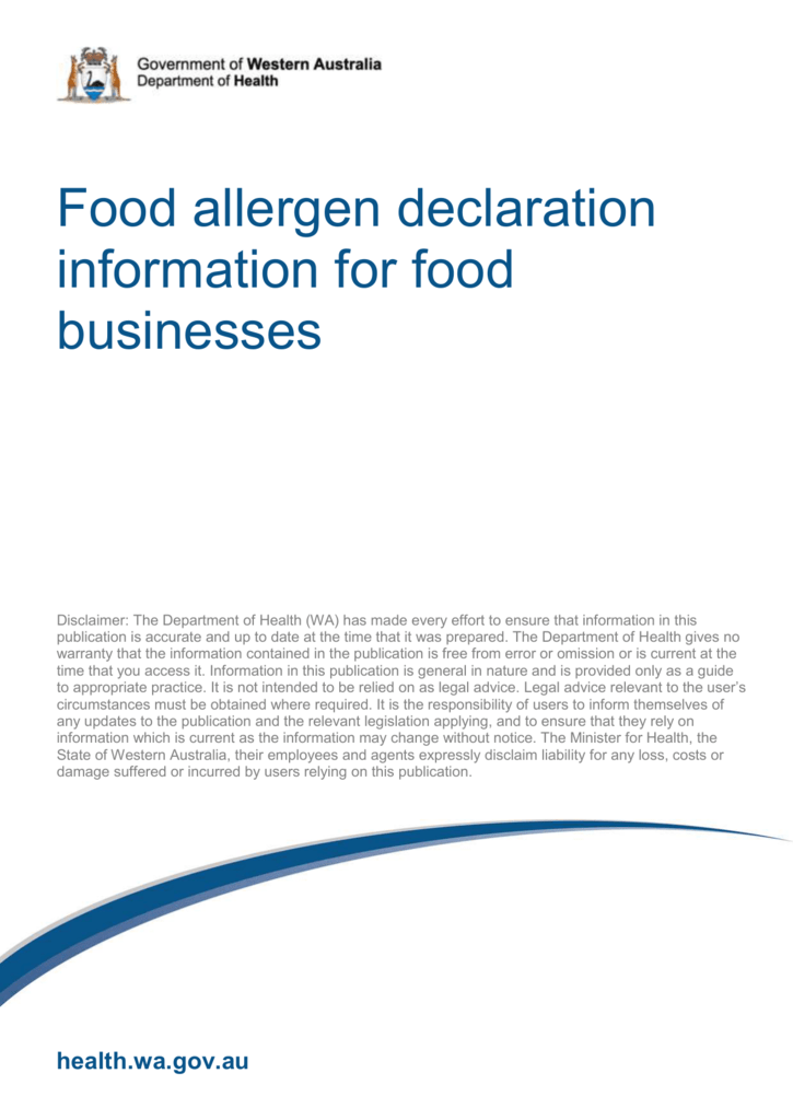 How Do I Make An Allergen Declaration For My Food 