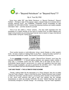 BP = Beyond Ponzi