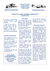 whitecliff group surgery staff newsletter