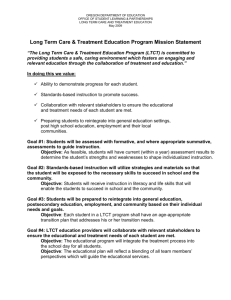 LTCT Mission Statement - Oregon Department of Education