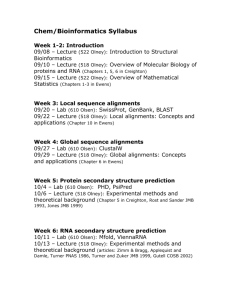 Chem/Bioinformatics Syllabus