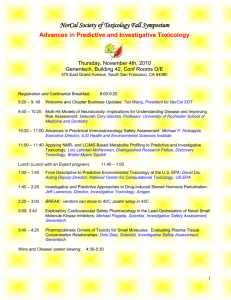 Meeting Flyer - Society of Toxicology