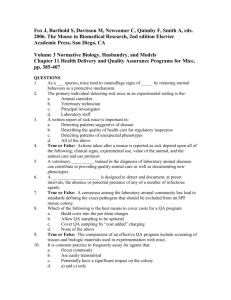 Volume 3 Normative Biology, Husbandry, and Models