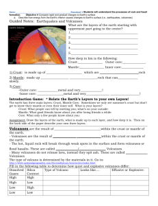 earthquakes & volcanoes packet