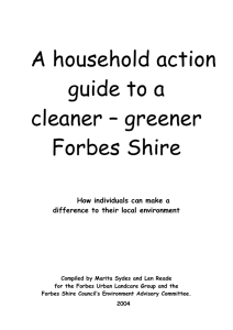 A household action guide to a cleaner