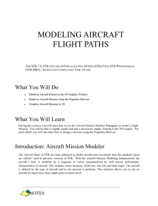 Modeling Aircraft Flight Paths