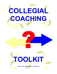 The Coaching Model Defined - West Virginia Department of Education