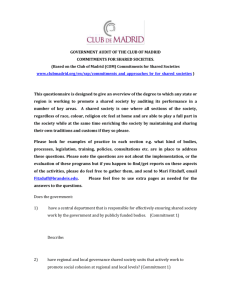 Audit of the Club de Madrid Commitments for Shared Societies