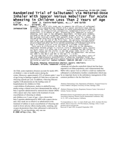Pediatric Pulmonology 29:264–269 (2000) Randomized Trial of