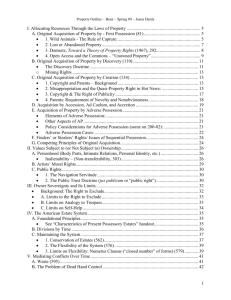 “A primary function of property rights is that of guiding incentives to