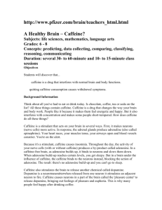 A Healthy Brain (Caffeine Activity)