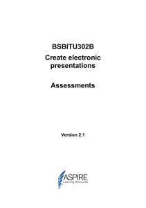BSBITU302B Assessments Version 2.1