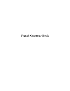 French Grammar Book