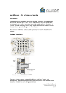 Ventilators - Air bricks and Vents