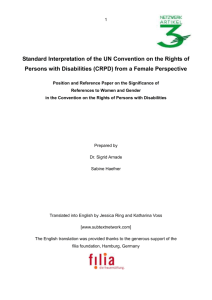 Standard Interpretation of the UN Convention on the Rights of