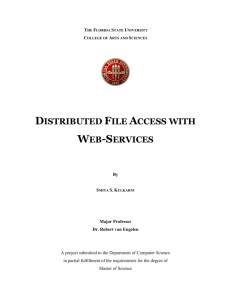 Distributed File Access with Web-Services