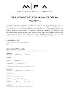 mpa continuing education program proposal