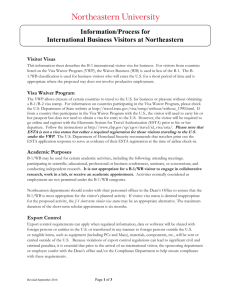 B-1/WB Information/Process Sheet