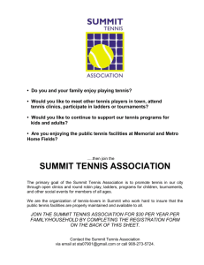 to join the summit tennis association for $30 per year per family