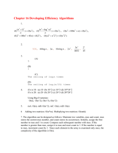 Chapter 16 Developing Efficient Algorithms