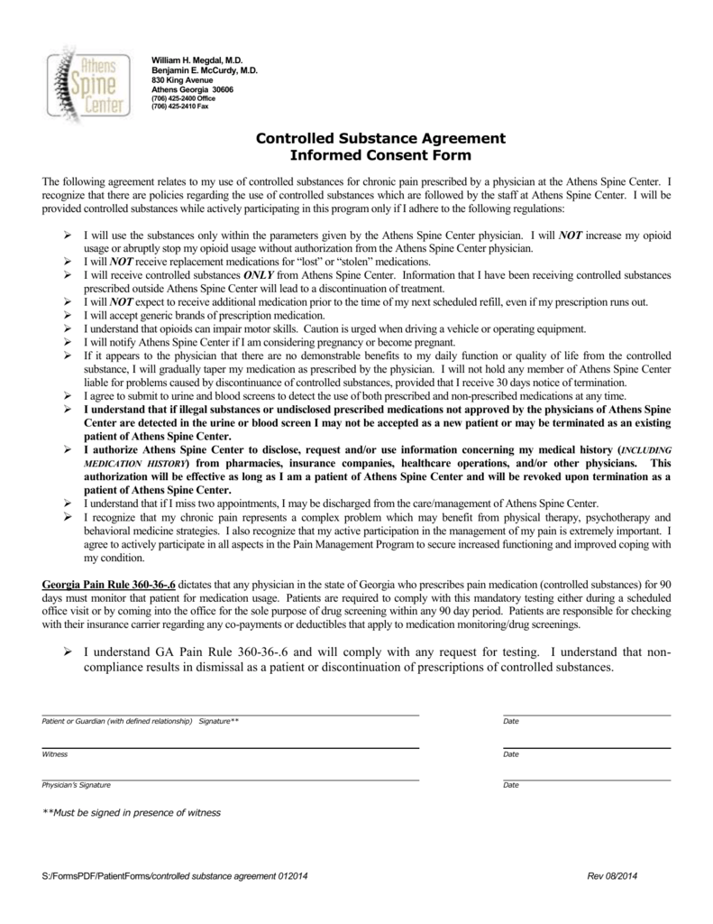 Controlled Substance Policy Template