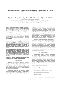 v. diffie hellman key exchange algorithm