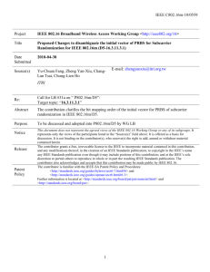 1. Introduction - IEEE 802 LAN/MAN Standards Committee