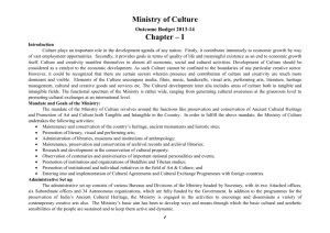 Chapter-I - Ministry of Culture, Government of India