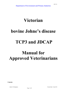 BJDTCP3 and JDCAP Vet Manual [MS Word Document