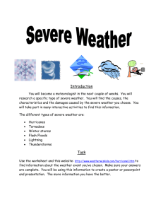 Severe Weather Packet