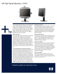 HP Flat Panel Monitor L2035