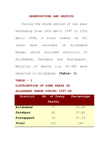 Observation and Results