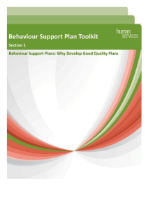 Toolkit section 1 - Why develop good quality plans