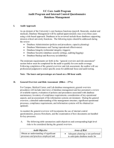 Database Management Core - University of California | Office of The