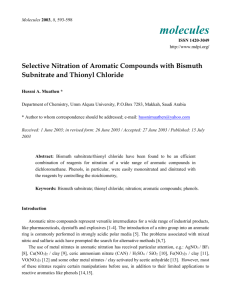 Selective narration of Aromatic Compounds with Bismuth