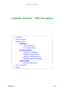 Linguistic database