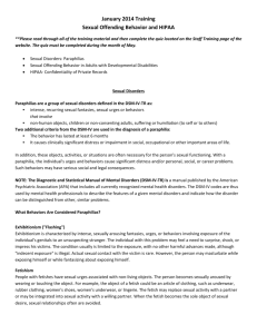 Sexual Offending Behavior in Adults with Developmental Disabilities