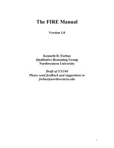 The FIRE Manual v1 - Computer Science Division