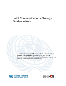 Joint Communications Strategy Guidance Note